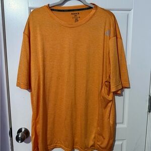 Reebok Men's Bright Orange Short Sleeve Shirt